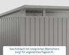 Hörmann EcoStar Euroline Gerätehaus Pultdach 214 x 262 Graualuminium 2-flg Bild 4