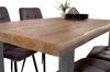 Esstisch Baumkante massiv Mango 160 x 85 U-Gestell silber CALI 140107088 Bild 4