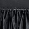 Eurofirany 'CARLI' Ösenvorhang mit Rüschen, Velours, Polyester schwarz, 140x250 cm Bild 5