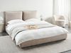 Wasserbett Samtstoff BAJONNA 160 x 200 cm Taupe Bild 3