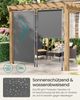 SONGMICS Senkrechtmarkise, höhenverstellbar, ohne Bohren, Stahl/Polyester Anthrazit, 150x(220-300) cm Bild 3