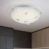 LED Deckenleuchte, Glas Opal, Chrom, 25 cm Bild 4