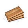 Kesper Frühstücksbrettchen, 6er Pack, Akazienholz natur, 15 x 23 x 1 cm Bild 2
