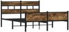 vidaXL Bettgestell ohne Matratze Räuchereiche 140x190 cm Holzwerkstoff 4017236 Bild 3
