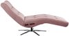 KAWOLA Relaxliege LETICIA motorisch mit Akku Feincord rosa 115 x 156 x 82 cm Bild 4
