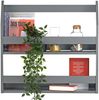 Regal Wandregal Hängeregal Bücherregal Holzregal Holz Grau Bild 4