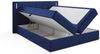 Boxspringbett Schlafzimmerbett MARTIM 140x200cm in Stoff Fresh Dunkelblau Bild 2