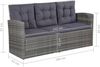 vidaXL Gartensofa Poly Rattan Sitzgruppe 6-tlg. Outdoor Gartengarnitur Bild 3