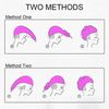 URAQT Haarturban Handtuch 3er Set Schnelltrocknend Mikrofaser Pink Grau Lila Bild 4