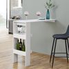 Bartisch Bromölla 120x45x106 cm Weiß en. casa Bild 5