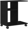 vidaXL Beistelltisch mit Regal Schwarz Eichen-Optik 50 x 30 x 55 cm 869146 Bild 2