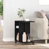 vidaXL Beistelltisch mit Regal Schwarz Eichen-Optik 50 x 30 x 55 cm 869146 Bild 4