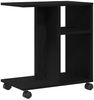 vidaXL Beistelltisch mit Regal Schwarz Eichen-Optik 50 x 30 x 55 cm 869146 Bild 5