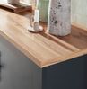 TV-Lowboard Ribera in grau und Eiche Wotan Landhaus 135 cm Bild 4