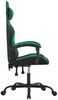 vidaXL Gaming-Stuhl Schwarz und Grün Kunstleder [3143821] Bild 4