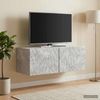 vidaXL Wandmontierter TV-Schrank 78,5 x 41 x 30 cm Betongrau 898858 Bild 3
