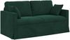 vidaXL Sofa Set 2 pcs Dunkelgrün 158 x 78 x 80 cm Samt 3407553 Bild 5