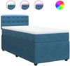 vidaXL Boxspringbett mit Matratze Blau 100x200 cm Samt 3289978 Bild 2