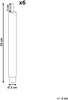 LED Kerzen 6er Set SAPHIR 24 cm Cremeweiß Bild 2