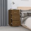 vidaXL Nachttische 2 Stk. Honigbraun 40x40x75 cm Massivholz Kiefer 818342 Bild 4
