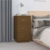 vidaXL Nachttische 2 Stk. Honigbraun 40x40x75 cm Massivholz Kiefer 818342 Bild 3