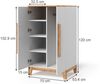 Vitalispa Kinderkleiderschrank Weiß/Artisan 70 x 120 cm, Malia Bild 2