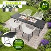 tillvex® Gartenstuhl 4er Set Wetterfest mit Armlehne | Outdoor Stühle bis 120kg belastbar | Gartenstühle UV-beständig | Terrassenstuhl Gartenmöbel Terrasse Balkon Outdoor Garten Bild 3