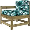 vidaXL 7-tlg. Garten-Lounge-Set mit Kissen Imprägniertes Kiefernholz 3185975 Bild 5