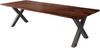 Esstisch Baumkante massiv Akazie nussbaum 240 x 100 schwarz X-Gestell NICK 163999879 Bild 2