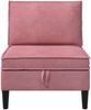 vidaXL Mittels Sofa mit Stauraum Rosa Samt 42027108 Bild 5