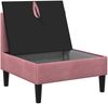 vidaXL Mittels Sofa mit Stauraum Rosa Samt 42027108 Bild 4