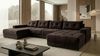 Ecksofa MODENA 320 cm x 185 cm – Stoff: VELUTTO Espresso 6 Farbe: Dunkelbraun Bild 2