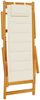 vidaXL Strandstuhl mit Armlehnen Klappbar Creme Akazienholz Textilene 4108067 Bild 4