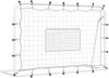 vidaXL Fußball-Rebounder Weiß & Schwarz 184x61x123 cm Stahl & PE 93735 Bild 2
