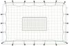 vidaXL Fußball-Rebounder Weiß & Schwarz 184x61x123 cm Stahl & PE 93735 Bild 3