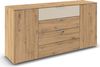 OTTO home Kombikommode Kommode Sideboard Schubladenkommode Schlafzimmerkommode ASTANA (Breite 160 cm / Höhe 81 cm, mit 4 Einlegeböden), 2-türig, 4 geräumige Schubladen, Kantengriff Alufarben MADE IN GERMANY Bild 2