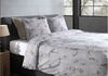 Heckett & Lane Flanell Bettwäsche 135x200 Rosalie grey Ornamente Trauben sand Bild 4