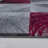 Kurzflor Teppich Pago Läufer - 80x300 cm - Rot Bild 2