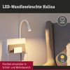 Paulmann 71100 LED Wandleuchte Halina USB C Weiss matt 2700K Bild 2