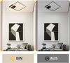 ZMH LED Deckenleuchte warmweiß moderne Flurlampe schwarz 12W 3000K Bild 2