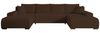 storez24 Ecksofa Ellen U, mit Bettkasten und Schlaffunktion, Cordstoff, U-Form, bequem Bild 2