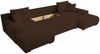 storez24 Ecksofa Ellen U, mit Bettkasten und Schlaffunktion, Cordstoff, U-Form, bequem Bild 3