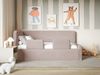 Selsey 'Fanko' Kinderbett 90x200 cm mit Rausfallschutz, Kopfteil links, Plüsch, Puderrosa Bild 3