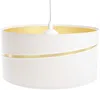 BPS Koncept 01A-062-60 Hängeleuchte SWING Velourss auf PVC-Basis weiß, gold 1xE27 60W H:112 Ø60cm dimmbar Bild 3