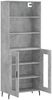 vidaXL Highboard Betongrau 69,5x34x180 cm Holzwerkstoff 3189337 Bild 4
