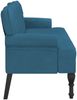 vidaXL Sitzbank mit Rückenlehne Blau 119,5x64,5x75 cm Samt 372164 Bild 4