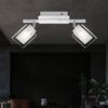 LED Deckenleuchte, Alu Chrom, Spots verstellbar L 34,5 cm Bild 2