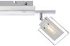 LED Deckenleuchte, Alu Chrom, Spots verstellbar L 34,5 cm Bild 5
