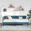 vidaXL Eckbettgestell mit Matratze mit Kopfteil 2 pcs Blau Samt 3393967 Bild 3