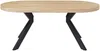 Vente-unique - KOMONI Esstisch Holz, Platte SchwarzBeige - B 90 cm x H 76 cm x L 180 cm Bild 2